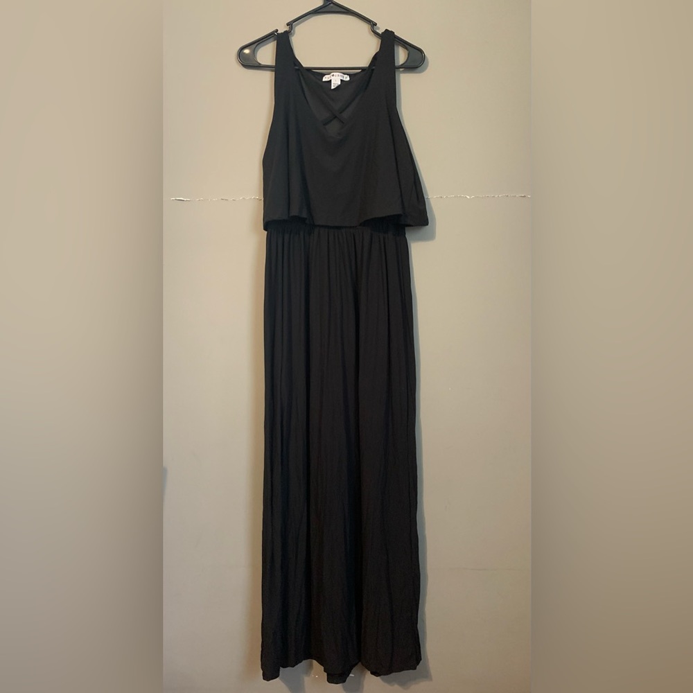 Eye Candy Black Sleeveless Maxi Dress Size Large